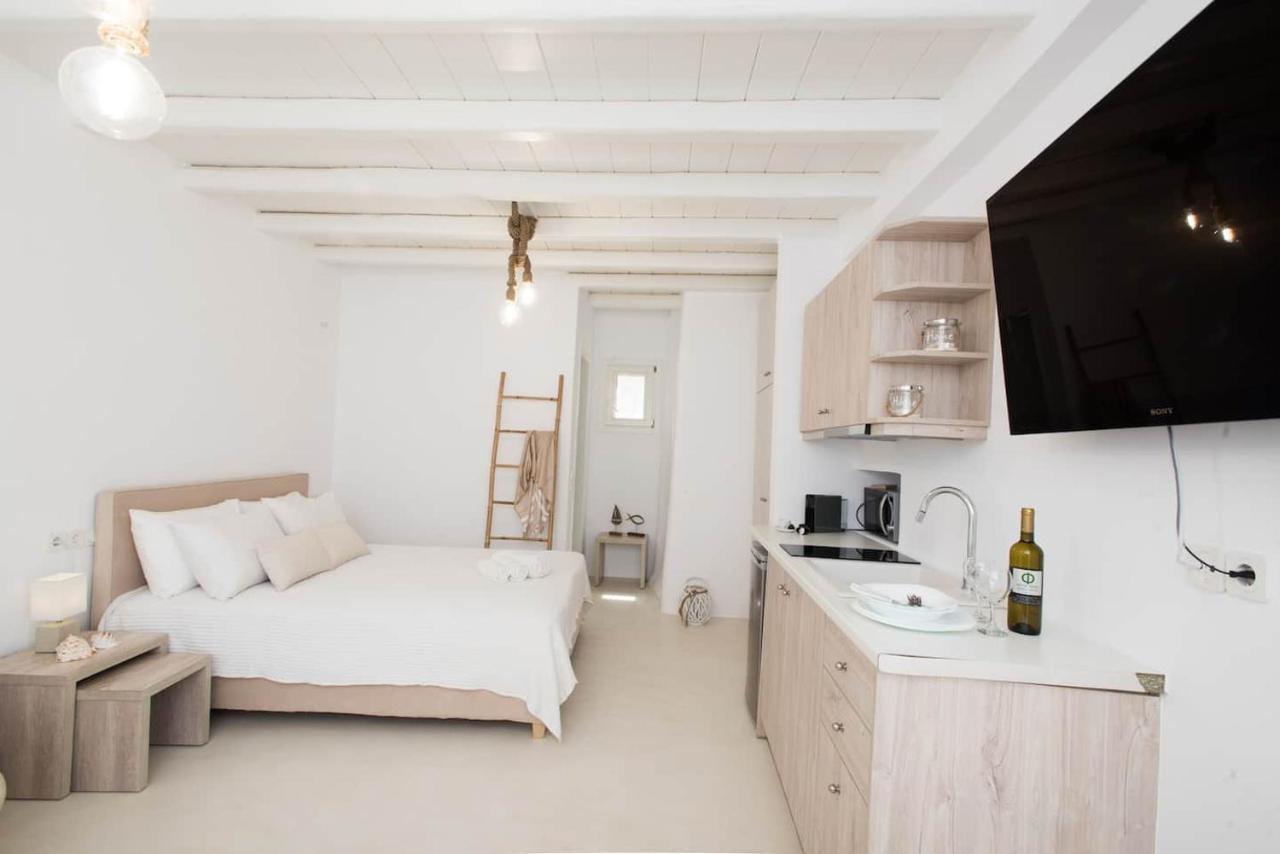 Houlakia Gorgeous Studio In Cycladic Architecture Overlooking The Aegean公寓 外观 照片